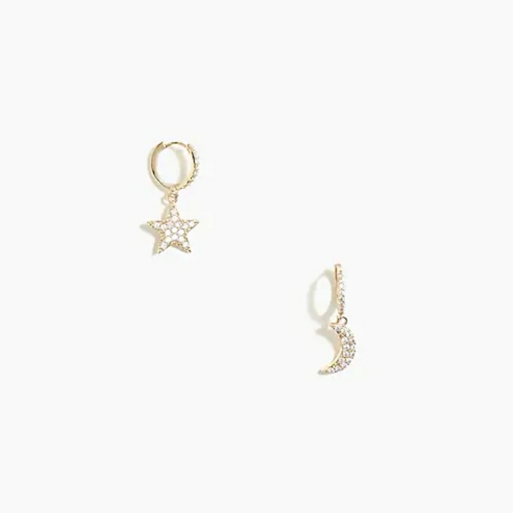 3/$33 Star and moon earring